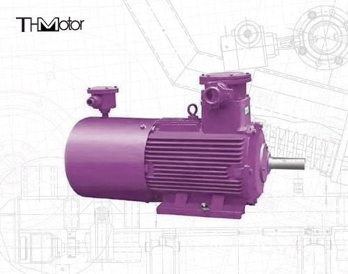 IC411 Электрический огнеупорный мотор IP55 класс защиты ≤ 70 дБ Уровень шума